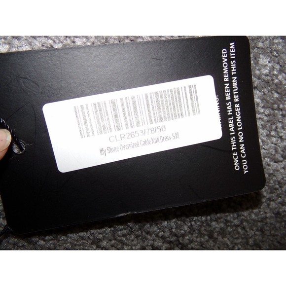 pretty little thing womens iffy stone oversized cable knit dress S/M Brown - Picture 3 of 7